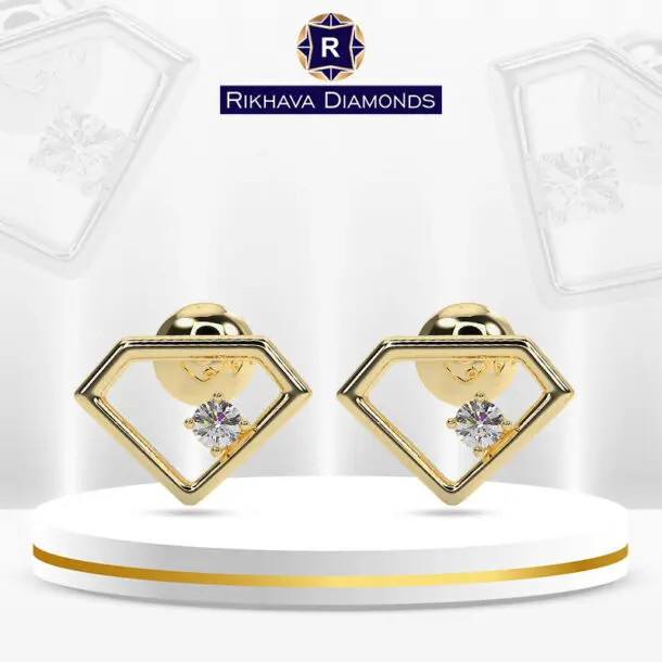 DIAMOND STUD EARRINGS RDJ Stock1040Y 610x610 1, Rikhava Diamonds