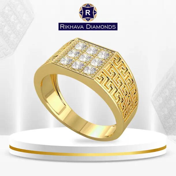 MENS DIAMOND RING 1 RDJ Stock1006Y. 610x610 1, Rikhava Diamonds